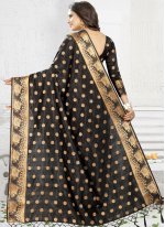 Banarasi Silk Black Weaving Silk Saree