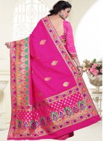 Banarasi Silk Designer Saree in Pink