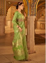 Banarasi Silk Green Trendy Saree