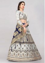 Banarasi Silk Jacquard Work Trendy Lehenga Choli in Grey