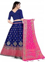 Banarasi Silk Trendy Lehenga Choli in Navy Blue