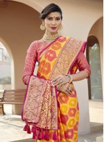 Banarasi Silk Weaving Multi Colour Designer Traditional Saree