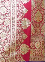 Banarasi Silk Woven Red Designer Traditional Saree