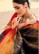 Baronial Multi Colour Border Silk Trendy Saree