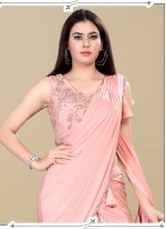 Baronial Pink Classic Designer Saree