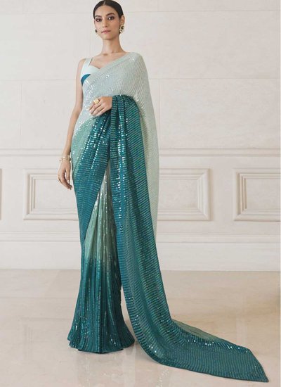 Beauteous Sequins Shaded Saree