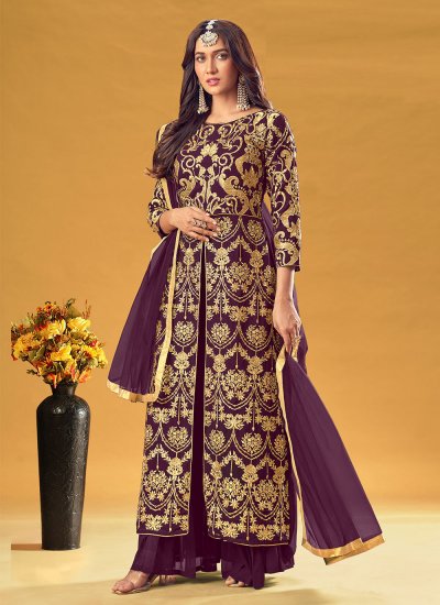 Beautiful Embroidered Georgette Readymade Salwar Suit