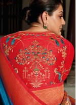 Beautiful Weaving Contemporary Saree