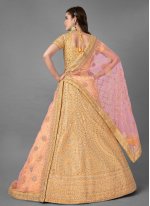 Beautiful Yellow Art Silk Bollywood Lehenga Choli