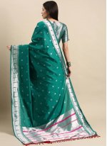 Best Green Festival Traditional Designer Saree
