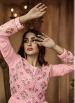 Best Pink Sequins Readymade Salwar Kameez