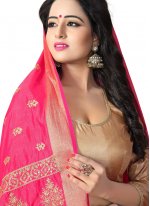 Best Pink Woven Traditional Saree
