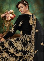 Black Color Floor Length Anarkali Salwar Suit