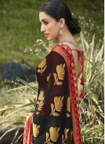 Black Embroidered Classic Designer Saree