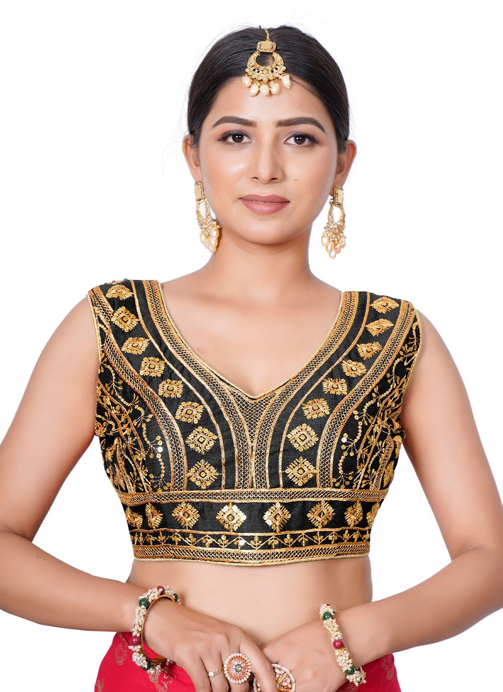 black fancy blouse