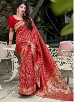 Blissful Silk Engagement Traditional Saree