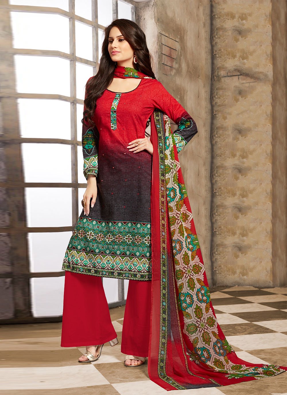 Unstitched Crepe Salwar Suit Material Paisley Price in India, Full  Specifications & Offers | DTashion.com