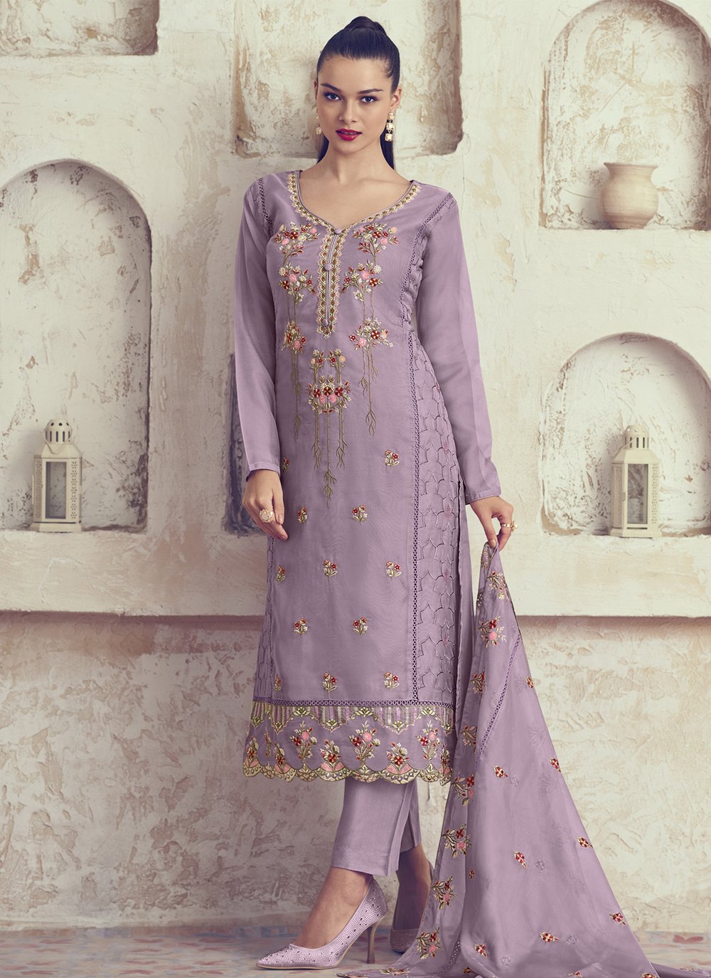 Buy Beautiful Lavender Salwar Kameez, Punjabi Patiyala Suit, Traditional  Indian Wedding Dress, Pakistani Salwar Suit,embroidry Sequence Salwar  Online in India - Etsy