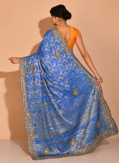 Blue Color Silk Saree