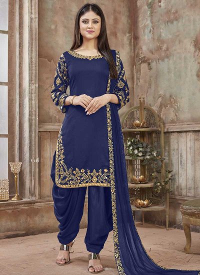 Buy Brown Reception Satin Designer Pakistani Suit : 103854 -