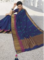 Blue Silk Festival Designer Traditional Saree