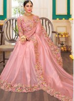 Breathtaking Pink Traditional Designer Saree