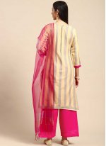 Brilliant Cotton Multi Colour Fancy Designer Palazzo Suit
