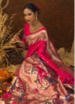 Brilliant Silk Rani Zari Traditional Saree