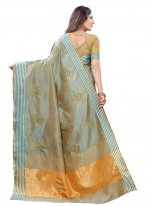 Brown Fancy Silk Designer Traditional Saree