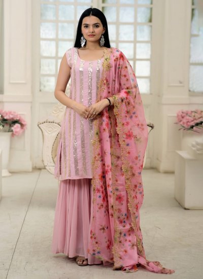 Captivating Embroidered Ceremonial Readymade Suit