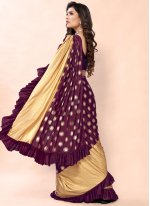 Captivating Sequins Designer Ready Pleated Saree