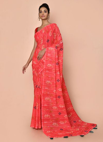 Catchy Faux Georgette Classic Saree