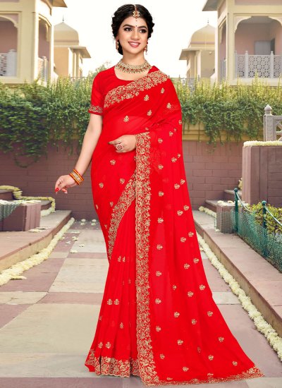 Catchy Georgette Classic Saree