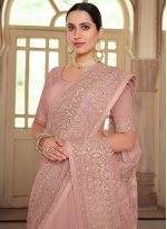 Celestial Pink Wedding Trendy Saree
