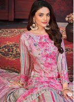 Charismatic Muslin Pink Digital Print Designer Salwar Suit