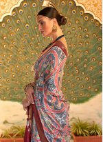 Charismatic Patola Silk  Weaving Grey Classic Saree