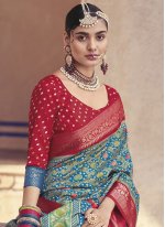 Charming Multi Colour Patola Silk  Trendy Saree