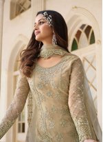 Charming Net Embroidered Designer Pakistani Suit
