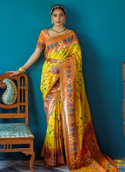 Cherubic Banarasi Silk Contemporary Saree