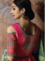 Chic Silk Embroidered Rose Pink Designer Lehenga Choli