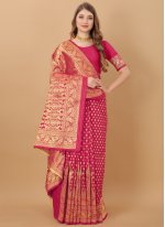 Classic Designer Saree Weaving Kanchipuram Silk in Pink