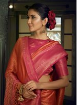Classic Saree Weaving Kanjivaram Silk in Red