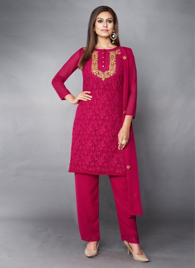 Classical Pink Pant Style Suit