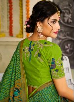 Classy Green Traditional Designer Saree