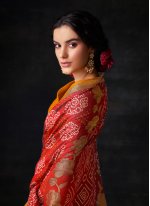 Classy Silk Red Saree