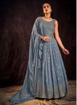 Compelling Georgette Trendy Gown