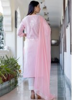 Compelling Pink Festival Pant Style Suit