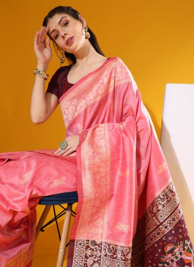 Compelling Woven Party Saree
