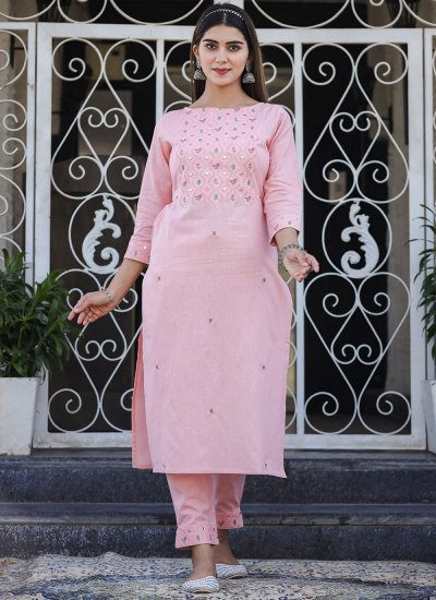 Competent Pink Casual Kurti