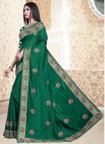 Congenial Embroidered Ceremonial Trendy Saree